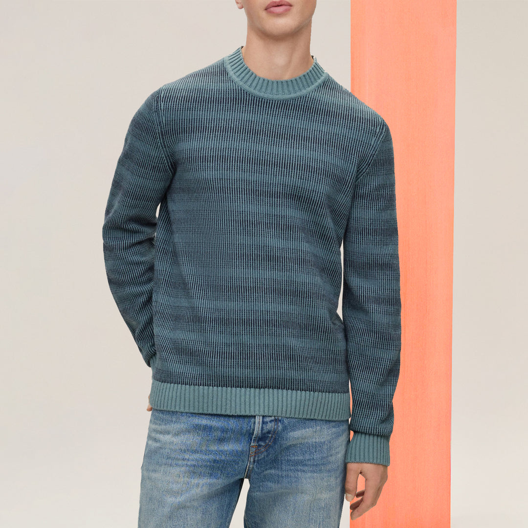 BOSS Regular-fit sweater in a cotton-wool blend