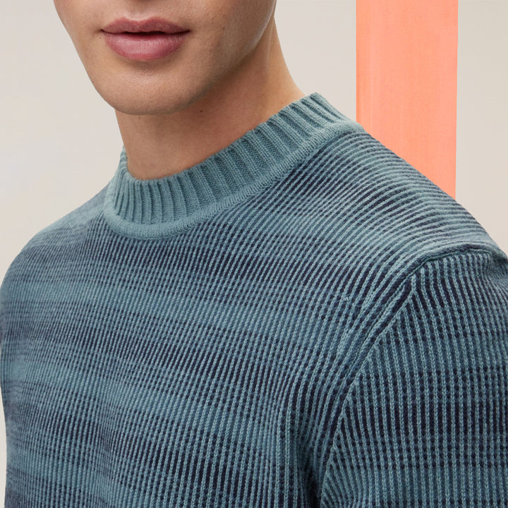 BOSS Regular-fit sweater in a cotton-wool blend