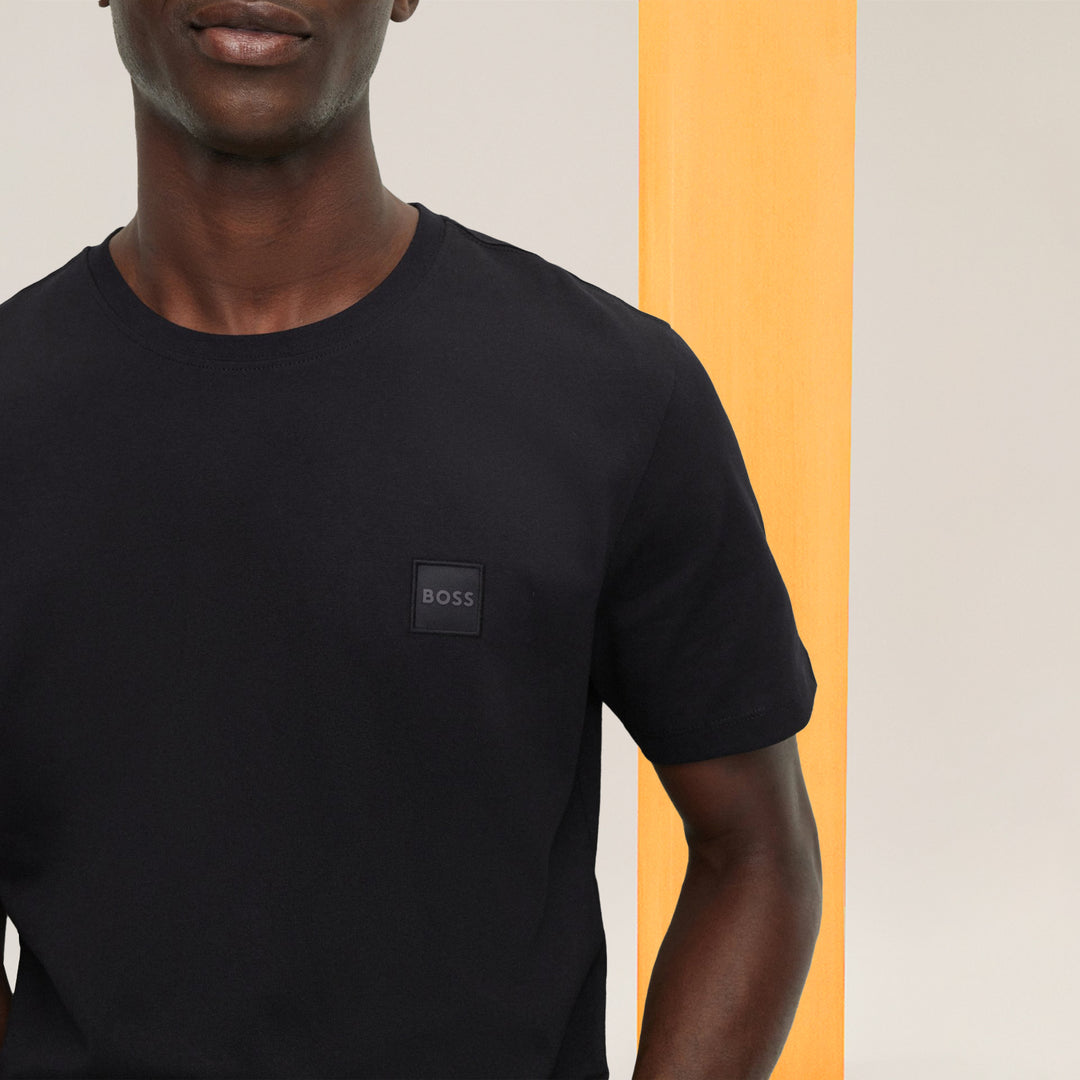 BOSS Relaxed-fit T-shirt in cotton jersey with logo patch