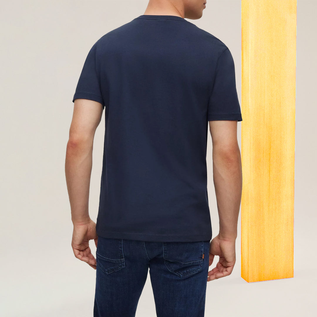 BOSS Relaxed-fit T-shirt in cotton jersey with logo patch